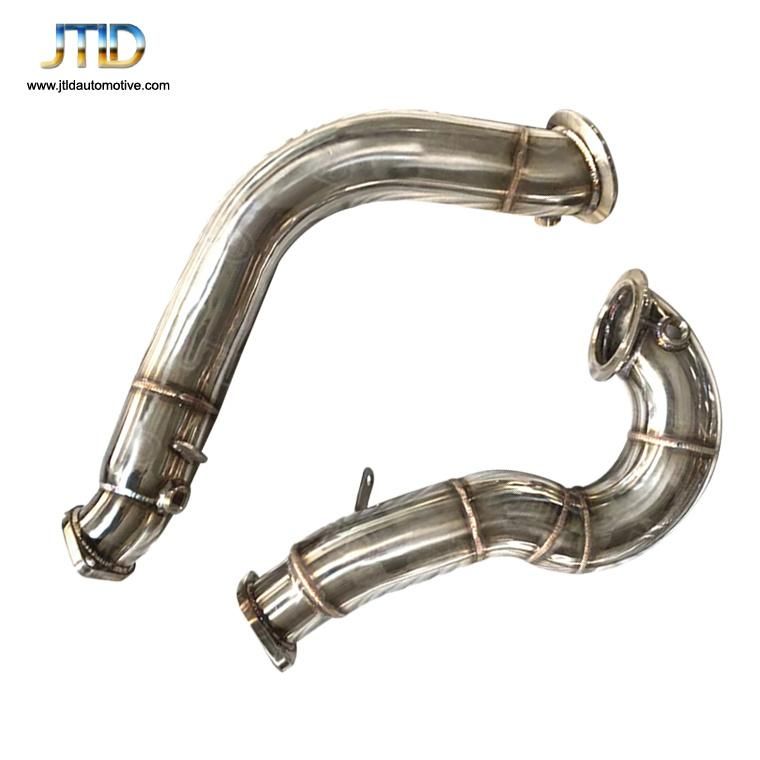 304 Ss Performance Straight Through Exhaust Downpipe for BMW X6 N54