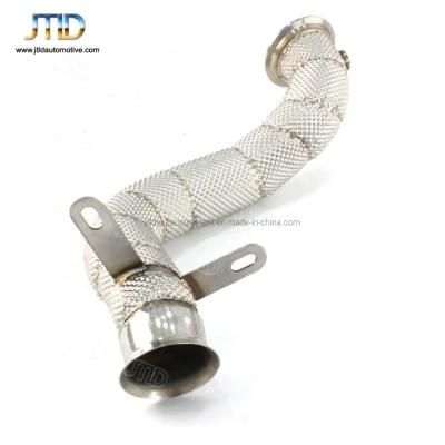 Heatshield 304 Ss Factory Price Exhaust Downpipe for Benz W205 Right