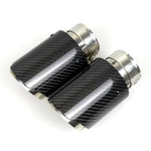 Glossy/ Matte Real Carbon Fiber Exhaust Tips Muffler Tip for BMW Mini Cooper