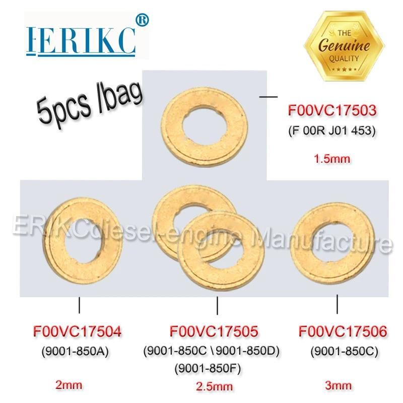 Bosch Common Rail Injector Copper Washer F00vc17505 (F 00V C17 505) Shim Copper F00V C17 505 (7.1*15*2.5)