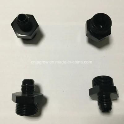 Aluminum Black M22 to 6an Male Adapter