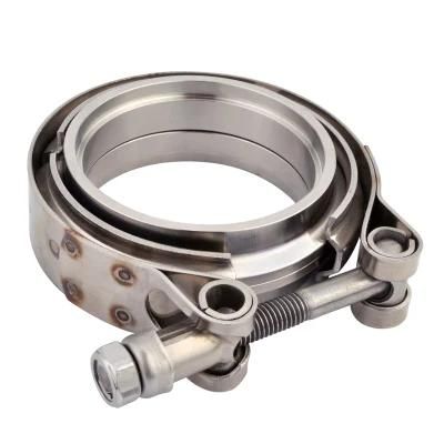 2 1/2 Stainless Steel Exhaust V Band Clamp Male Female Flange