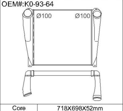 High Quality Competitive Price Truck Radiator for Kenworth T600, T800, W900