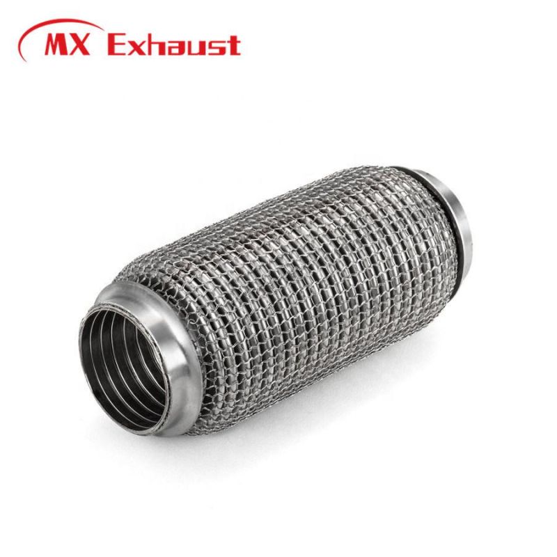 Manufacturer Supplier Exhaust Flex Bellow Pipe SUS304/201 with Inner Braid and out Wire Mesh