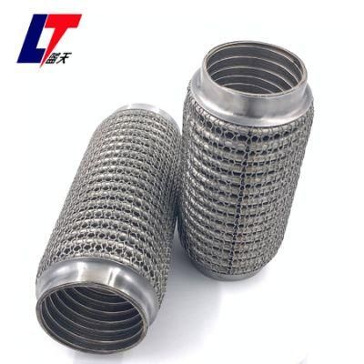 2.5&quot;X8&quot; Auto Spare Parts Engine Exhaust Flex Pipe in Outer Wire Mesh ISO