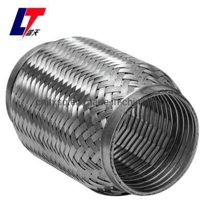 2.5&quot;Stainless Steel Cap Car Exhaust Muffler Interlock Flexible Pipe