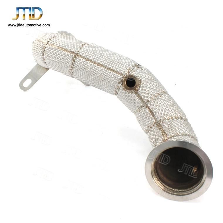 Heatshield 304 Ss Factory Price Exhaust Downpipe for Benz W205 Right