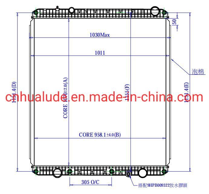 Truck Radiator for Freightliner Model