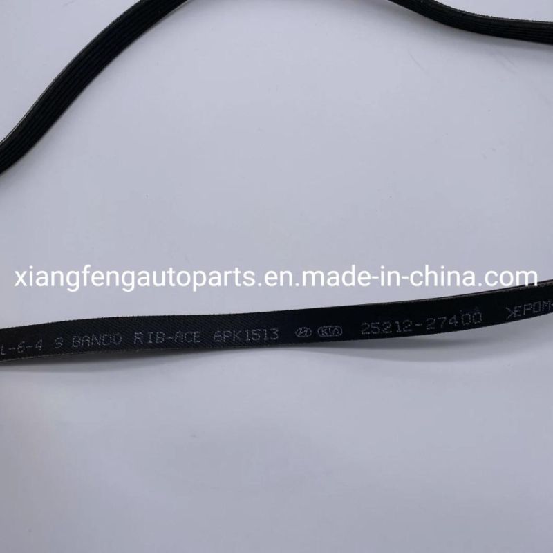 EPDM Material Auto Car Fan Belt for Hyundai 25212-27400 6pk1513