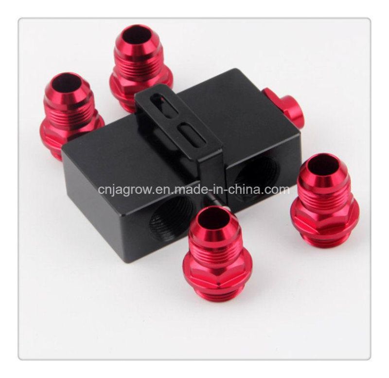 Oil Filter Sandwich Adapter with in-Line Thermostat Oil Sandwich An10 Fitting Oil Sandwich Plate Adapter