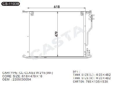 Auto Condenser Best Quality for Benz Cl-Class W215 (99-)