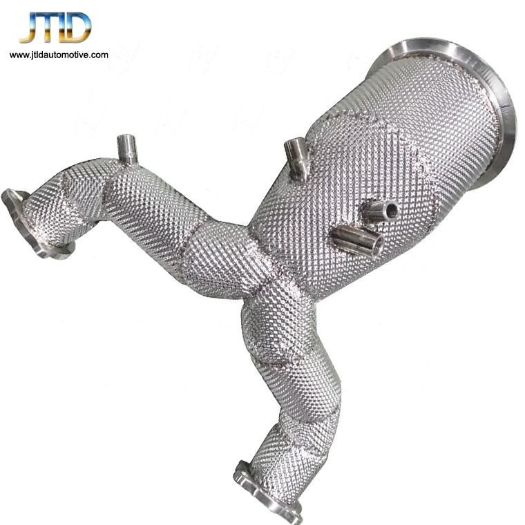 304 Ss Made in China Heatshield Exhaust Downpipe for Audi S5