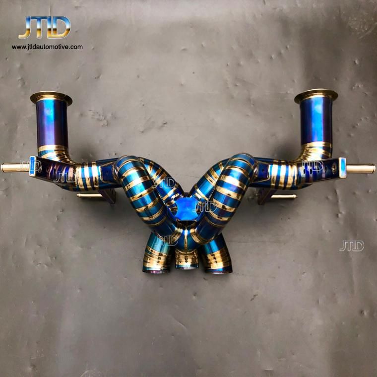 High Performance Titanium Race Traight Pipe Design Exhaust for Lamborghini Aventador S Lp740