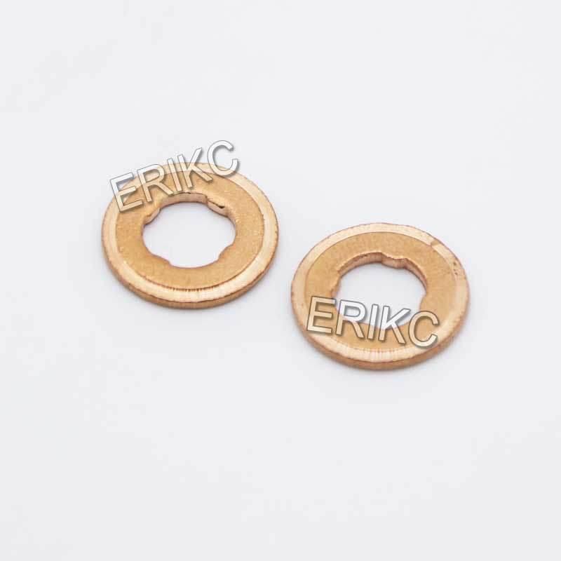 Erikc Common Rail Piezo Injector Nozzle Copper Washer Gasket E1023501 Fuel Injector Copper Washer Shims Thickness 1.5 mm 5 PCS / Bag