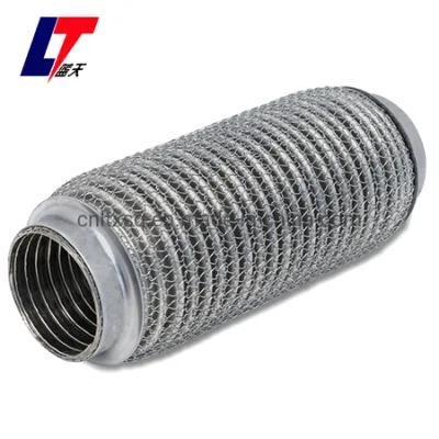 Small Engine Interlock Exhaust Flexible Pipe, 51mm ID Car Exhaust Muffler Pipe