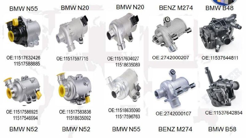 Auto Thermostat for BMW Engine B48 Car Electric Thermostat Housing Assembly Thermal Heat Management Module for BMW, OEM: 11537644811