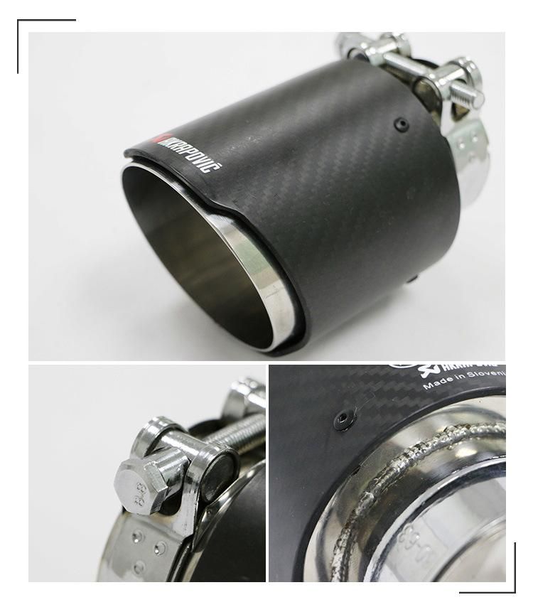 Carbon Car Exhaust Muffler Tip for Akrapovic