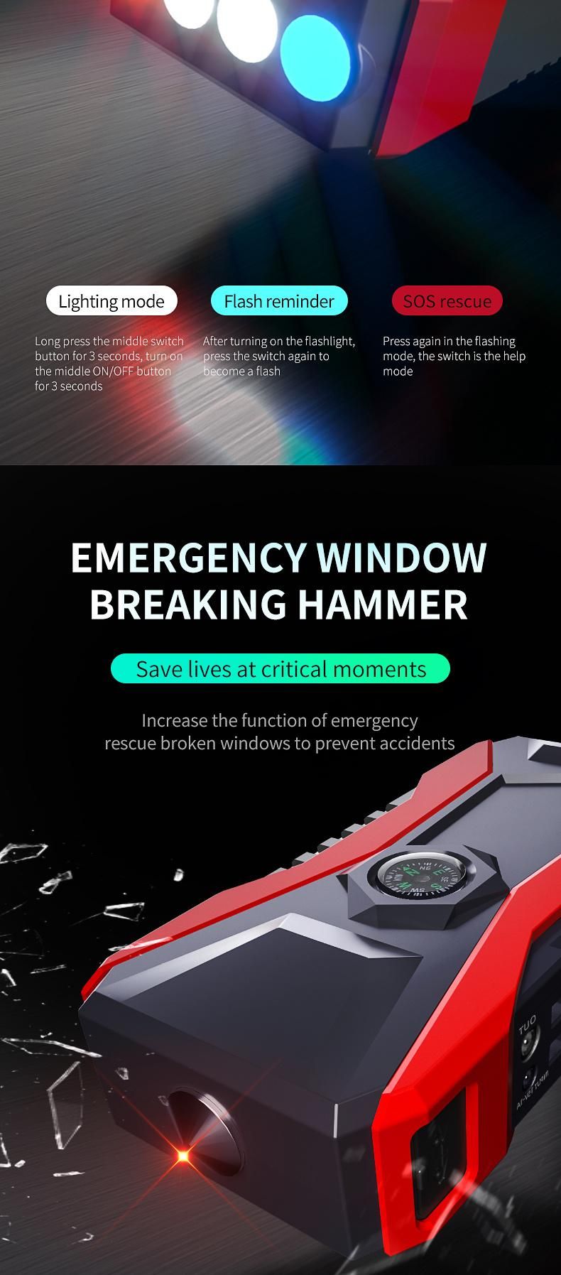 Car Booster Package for Gasoline Engine Use Jump Starter