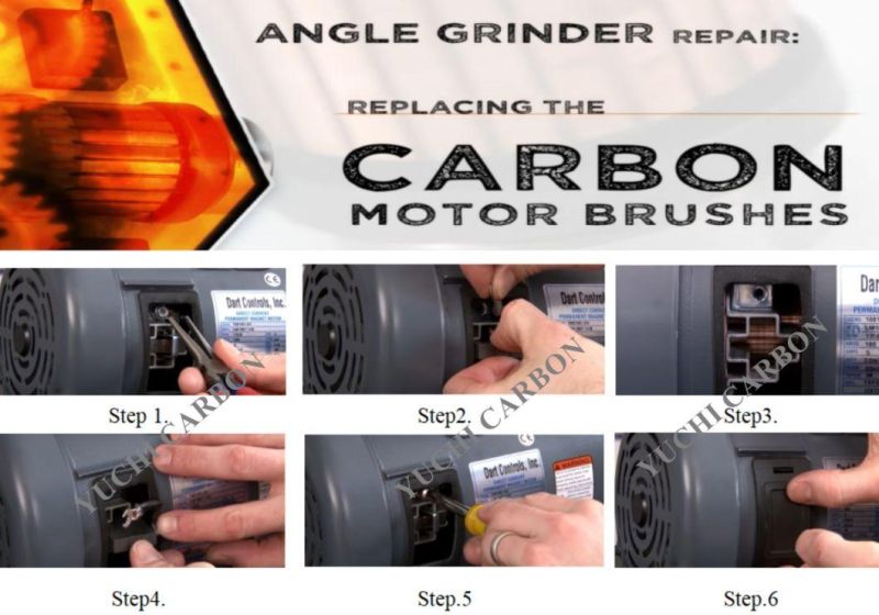 Auto-Lite Carbon Starter Brush Set 4PCS. Mz-1034s, Mz-12, 1-M