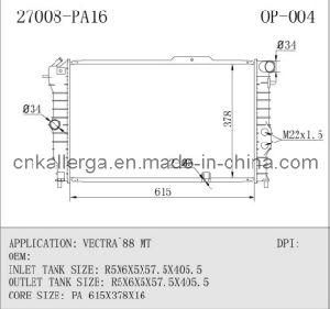 Auto Radiator for Opel Vectra&prime;88 Mt 27008 (OP-004)