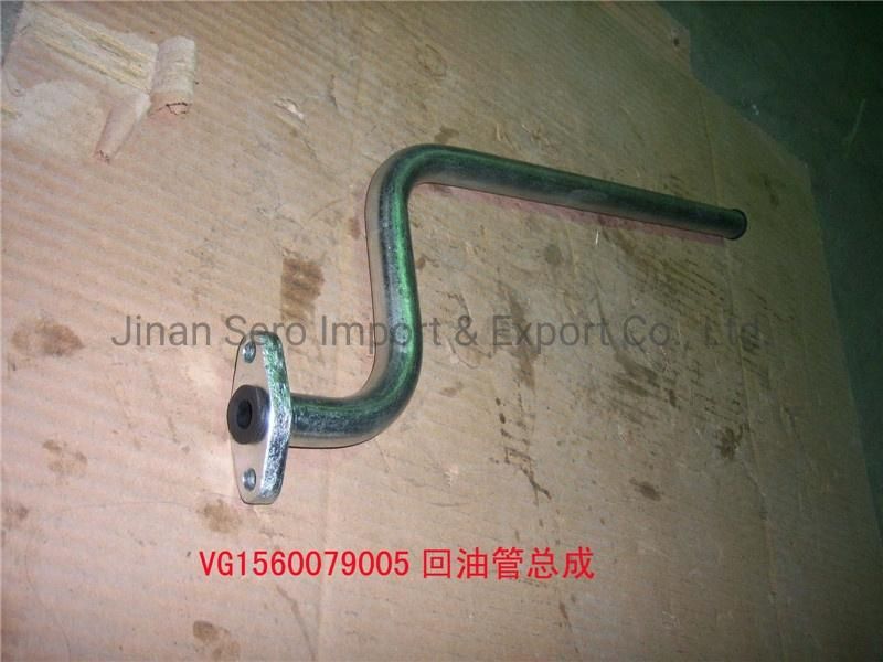 Sinotruk HOWO Truck Spare Parts Truck Engine Parts Oil Return Pipe Vg1560079005 for Chinese Truck Auto Accessories
