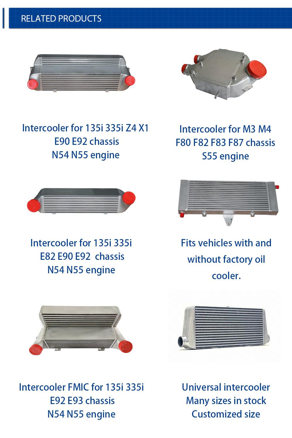 Intercooler Auto Cooling Systems Manufacturers for A3 S3 VW Golf 7 Gti R Mk7 1.8t 2.46t