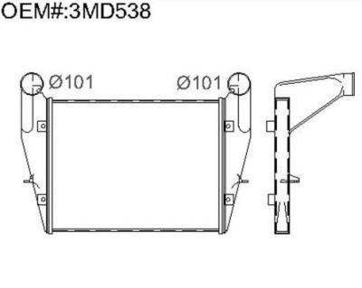 High Quality Competitive Price Truck Intercooler for Mack Rd, CV Granite Year 02-07