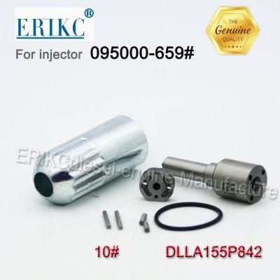 Erikc Denso 095000-6590 Common Rail Injector 23670-E0010 Repair Kit Dlla155p842 Nozzle 10# Valve Plate E1022001 Heavy Truck Part