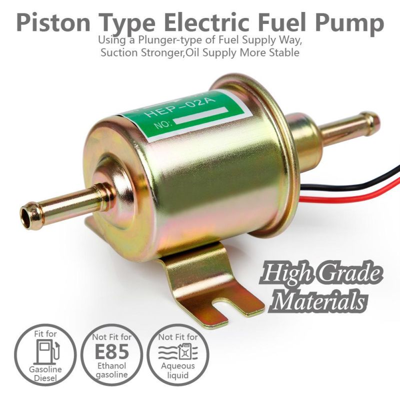 Universal 12V Electric Fuel Pump 4-7psi Low Pressure Gas Diesel Fuel Transfer Pump