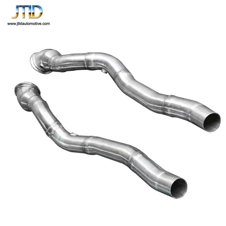 Polish Straight Catless Exhaust Downpipe for Ferrari California
