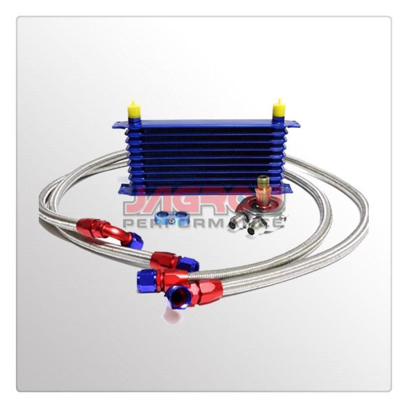 Race Car Parts Engine Transmission Oil Cooler Kit 10 Row