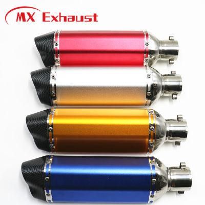 Small Hexagon Double Hole Exhaust Pipe Factory Direct Sales Motorcycle Muffler Exhaust
