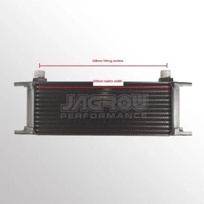 Jagrow Performance Black Oil Cooler 13row with An10 1/2bsp Fittings