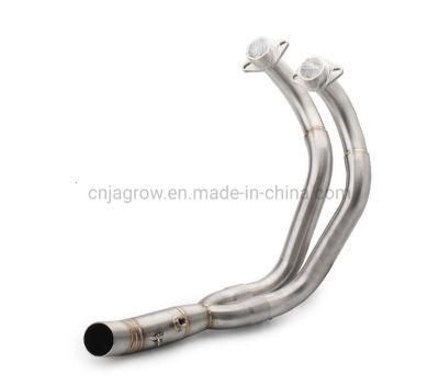 Jagrow Motor&#160; Straight Motorcycle Slip on Exhaust Pipe for YAMAHA Mt07 Fz07 2014- 2018