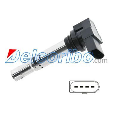 Ignition Coil for Audi Volkswagen 036905100A 036905100b 036905100c 036905100d 036905715A