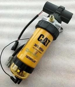 12V Diesel Fuel Water Separator for Cat C6.6 3619554 361-9554 Fuel Filter Assembly with Fuel Pump 228-9129 87802238 Re509530