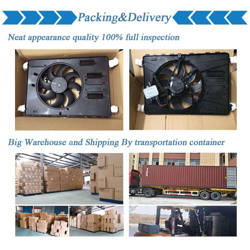 Discount Car Spare Parts OEM Engine Cooling System Blades Radiator Fan Cool Electric Fans Cooler for Peugeot for Citroen