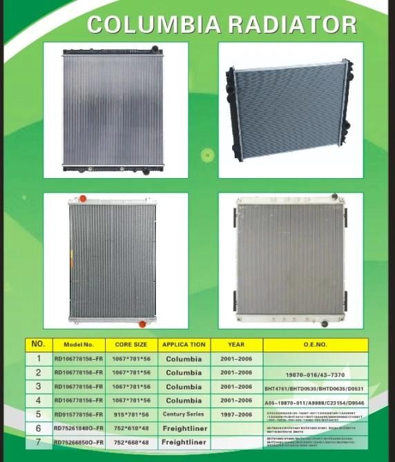 Japanese Technology Truck Radiators Fuso Radiator International Truck Radiator OE Number Me298154