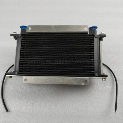 Engine Oil and Transmission Oil Cooler 15840 Hyper-Cool 13.000&quot; 19 Row Aluminum Stacked Plate Remote Mount