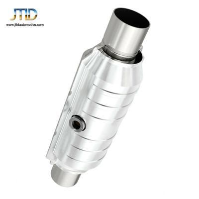 Stainless Steel Universal 1.75 Inch Inlet/Outlet 15in Length Catalytic Converter Catalytic with O2 Sensor