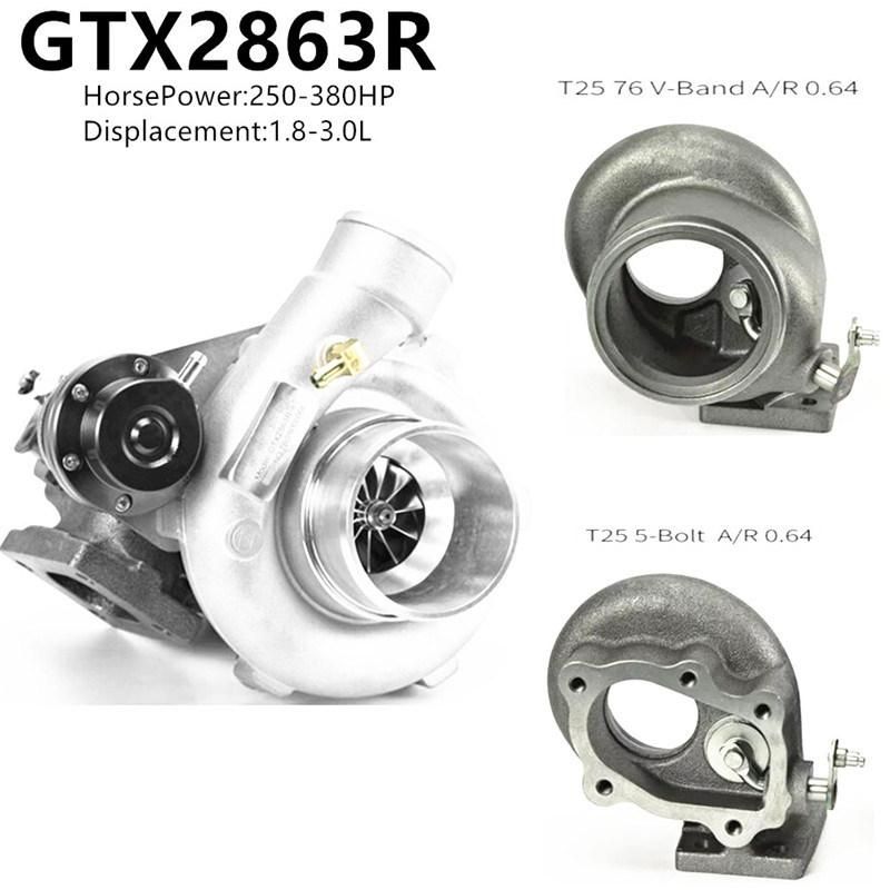 Gen2 Gtx2863r Performance Turbocharger Replacement Gt28 Gtx28 Series Dual Ball Bearing Turbocharger for Race Car