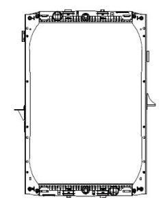 Truck Radiator for Daf Xf95 OE# 1326966