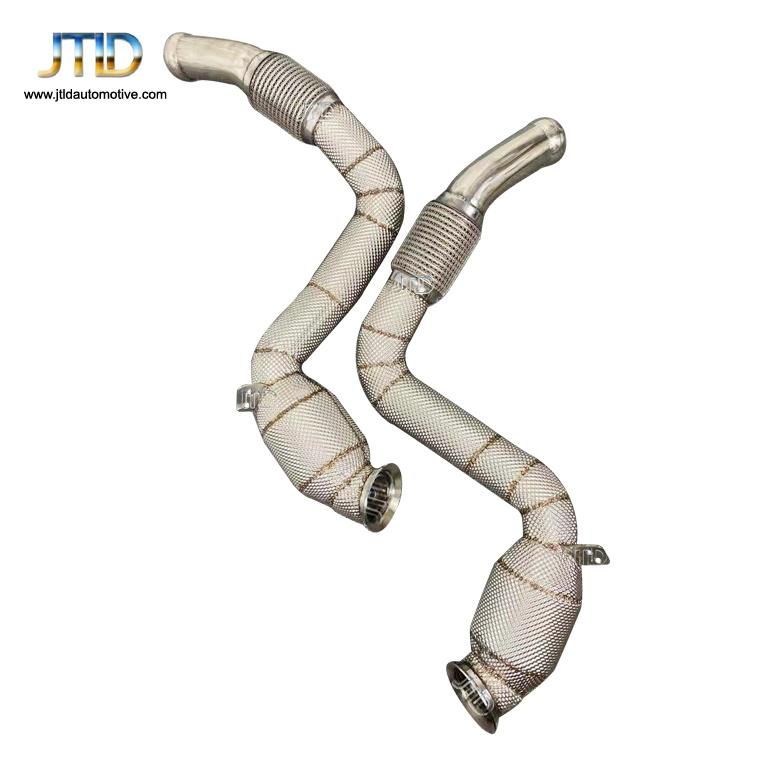 Performance Exhaust Catless Downpipe for Mercedes Benz W205 C63 C63s Amg