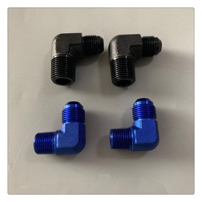 90 Degree 1/2′′ 3/8′′ NPT to Male Flare Adapter