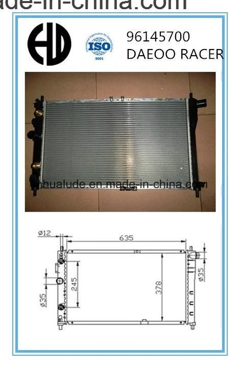 High Quality Aluminum Brazed Welding Car Radiators for Daewoo Racer