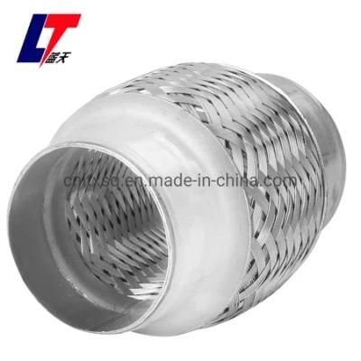 1.75&quot;X6&quot; Car Stainless Steel Metal Flexible Air Intake Exhaust Silencer Flex Pipe