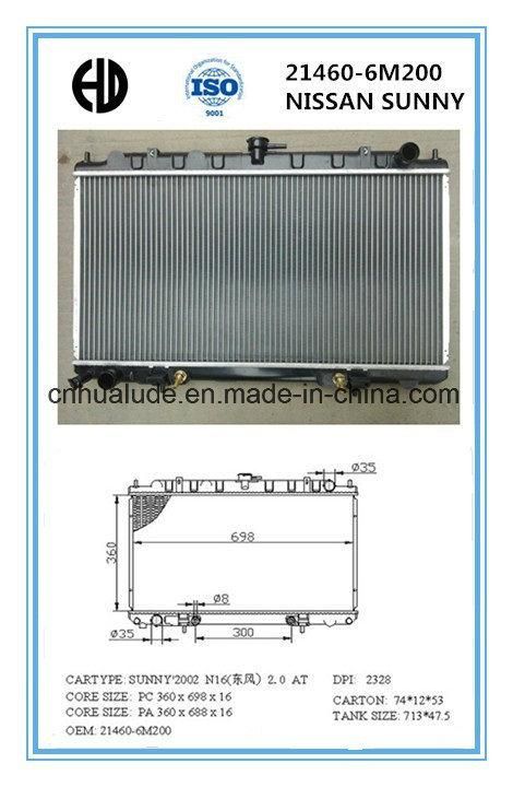Aluminum Car Radiator for Ad2000