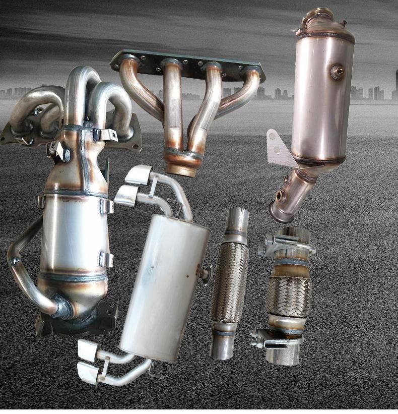 High Quality Three Way Exhaust Catalytic Converter for Toyota Hilux 2008