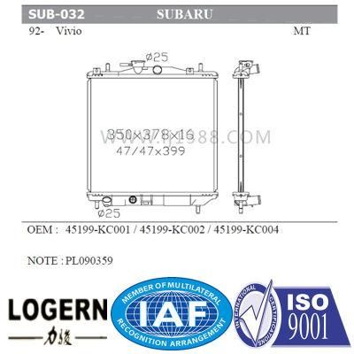 Cooling System Aluminum Radiator for Subaru Vivio&prime;90- Mt