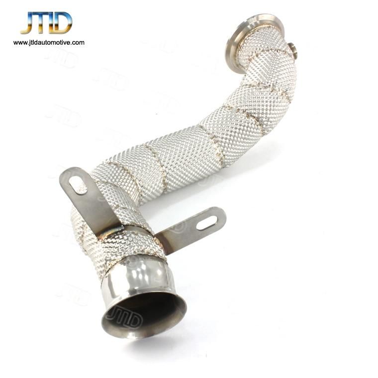 Heatshield 304 Ss Factory Price Exhaust Downpipe for Benz W205 Right